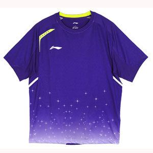 Men Badminton Tshirt Nov 2013 Lining Shanghai Open Tournaments Jersey Li-ning AAYH413