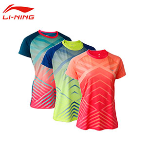Women Badminton  Jersey: 2018 Li Ning Profession Badminton T-shirt,Li-Ning AAYN014