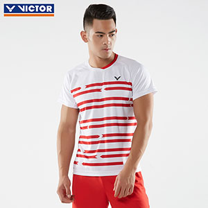 Victor Badminton Jersey 2018 Denmark Men Badminton Profession T-shirt Victor T-80037A/D
