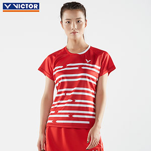 Victor Badminton Jersey 2018 Denmark Women Badminton Profession T-shirt Victor T-81037A/D