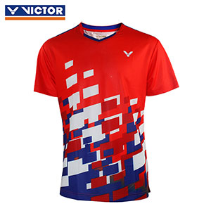 Victor Badminton Jersey 2018 Malaysia Men Badminton Tournament T-shirt Victor T-80003 O/E