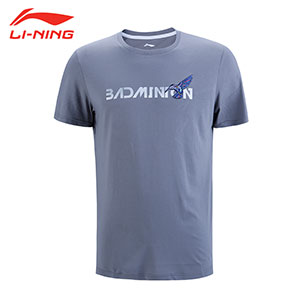 Men Badminton T-shirt: 2018 Thomas-Uber Cup Li-Ning Badminton Cultural Shirt,Li-Ning AHSN761-1-2
