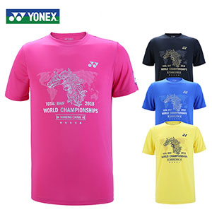 Men Badminton shirt 2018 Yonex World Championship Badminton T-Shirt Yonex YOB18250CR