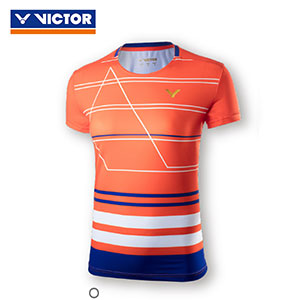 Victor Badminton Jersey July 2018 Malaysia Women Badminton T-shirt Slim Style Victor T-86003 O/F