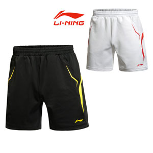 2014 Lining World Championship National Team Men Badminton Shorts AAPJ123-1-2