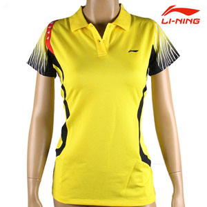 Women Badminton T-Shirt  2014 Lining Badminton World Championship TD Li-ning AAYJ286-1-2
