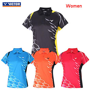 Victor Badminton T-shirt, 2015 Women Professional Badminton Tshirt, Victor S-5104