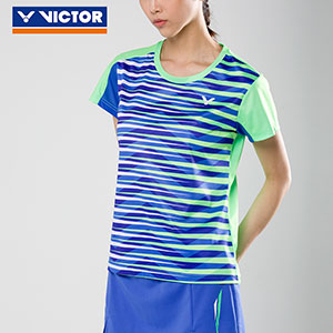 Women Badminton T-shirt: 2017 World Championships South Korean TD Victor Badminton Jersey,Victor T-76002 O/G