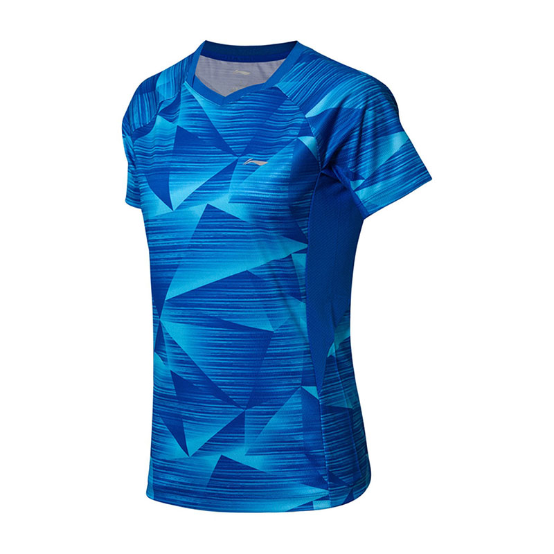 Li-ning Badminton Tshirt: 2018 Lining Quick Dry Women Badminton Jersey, Li ning AAYN074-1-2-3-4