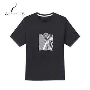 Anta short-sleeved men´s AntapluS logo casual texture fashion round neck T-shirt male 2020 spring and summer new product A5024144