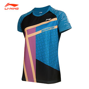 2021 Li-Ning badminton T-shirt Men women quick drying cool competition top aayr189 aayr190