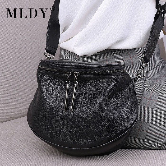 Leather bag women 2021 Single Shoulder Bag Fashion Net red soft leather broadband Korean head leather messenger bag women´s ms922