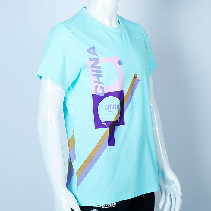 Li Ning Table Tennis T-shirt 2022 Table Tennis culture shirt short sleeve Li-ning AHSS215