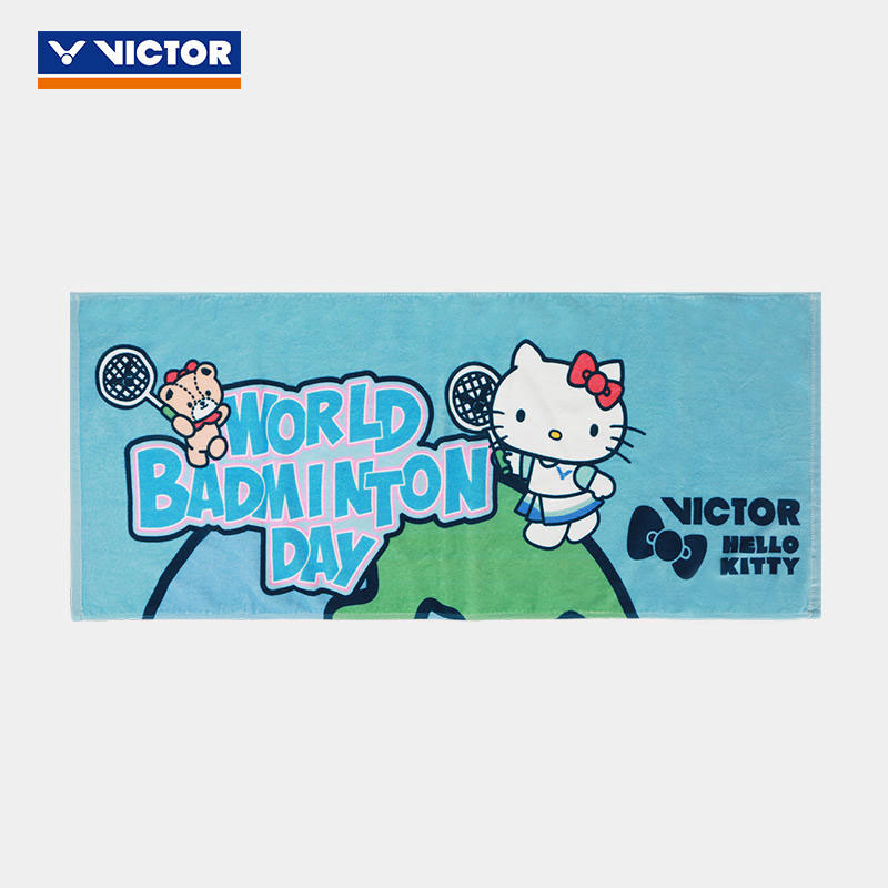 VICTOR June 2023 HELLO KITTY Co Branding Series Badminton Towel VICTOR TW-KT302