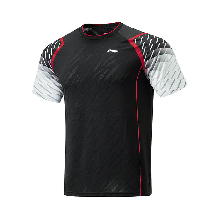 2024 Li Ning Authentic Table Tennis Quick Drying Round Neck Simple Cool Competition Top T-shirt AAYU035