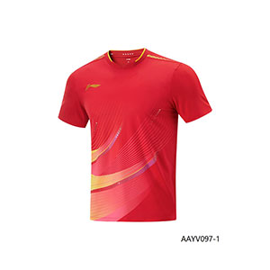 2025 Singapore, Qatar Li Ning Men Ping pong Jersey Table Tennis T-shirt Li-ning AAYV085 AAYV097