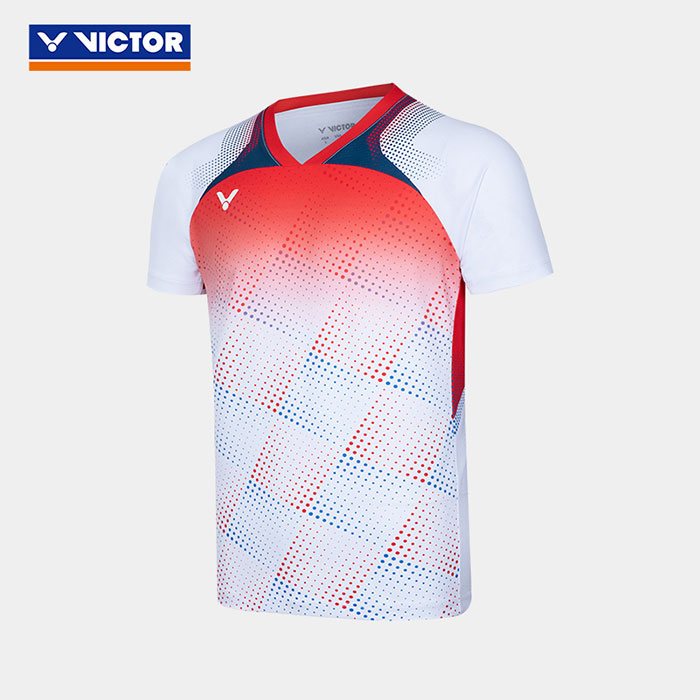 VICTOR 2025 Badminton Match Series Knitted Sports Short sleeved T-shirt T-50012