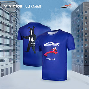 VICTOR 2025 Badminton T-shirt ULTRAMAN Co branded Series T-shirt Parent Child T-502UTM