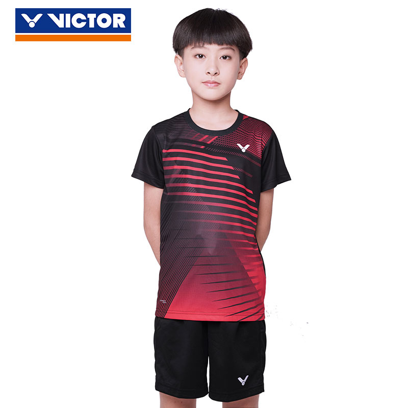 Children Badminton T-shirt 2020 Quick-drying VICTOR Badminton Jersey VICTOR T-02001TD