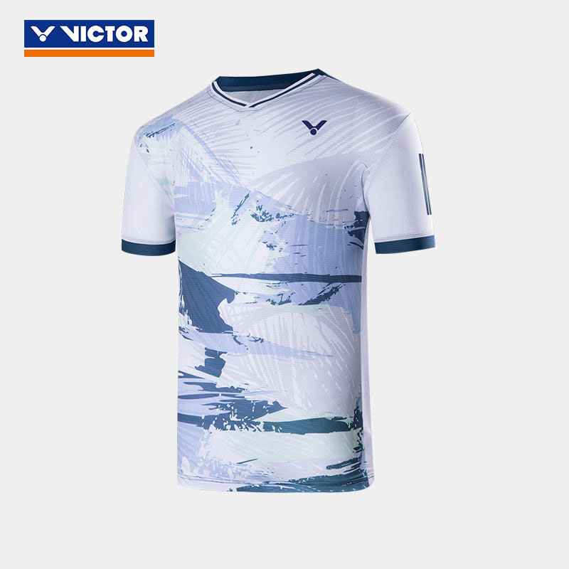 VICTOR Badminton Jersey Slim Fit 2023 Indonesia Tournament Men Badminton T-shirt VICTOR T-35000